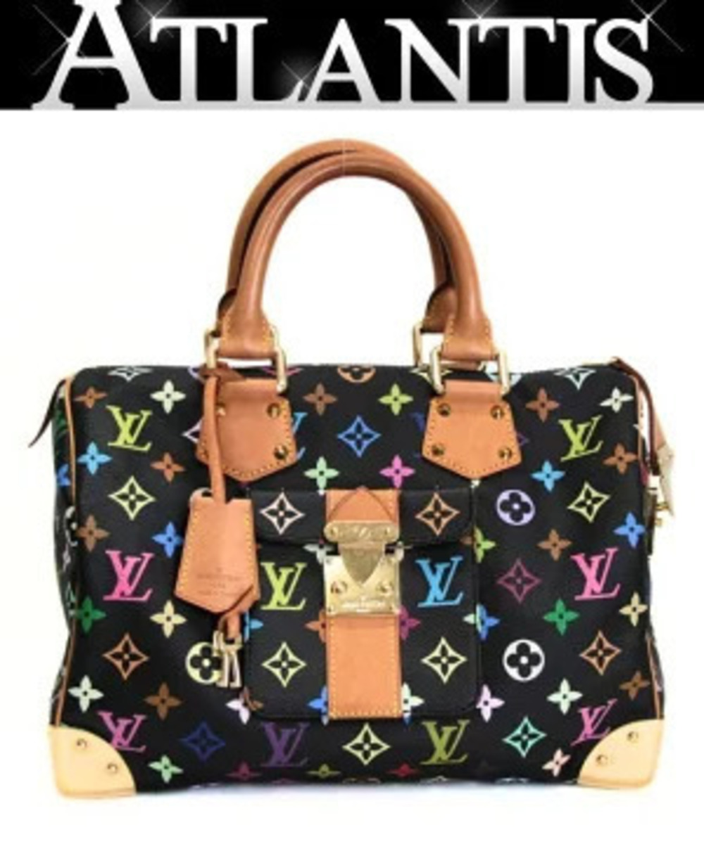 Louis Vuitton Speedy Boston Bag Multicolor Black